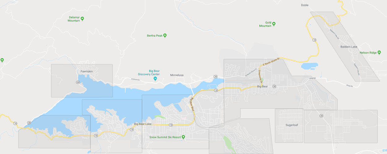 Search Big Bear Real Estate by Area
